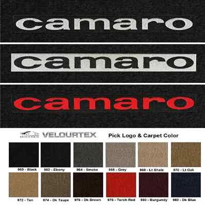 Lloyd Mats Velourtex Chevrolet Camaro Word Logo Front Floor Mats (1967) Foto 1 de 4