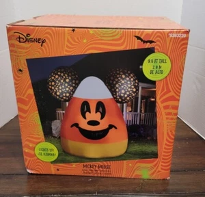 Disney Halloween Mickey Mouse Zuckermais 9,5 Fuß aufblasbar beleuchtet Neu 2023 - Bild 1 von 6