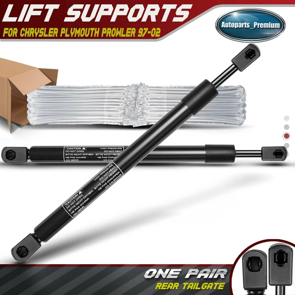 2 件后后后备箱升降支撑减震支柱适用于克莱斯勒 Plymouth Prowler 4815724 — 第 1/4 张图片