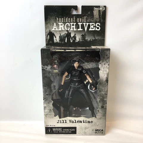 NECA Player Select: Resident Evil Archives, Jill Valentine Figure — SEALED NIB Cover