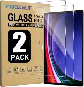 2Pcs Samsung Galaxy 12.4 in Tempered Glass Screen Protector Tab S7+ T970 T976B - Picture 1 of 7