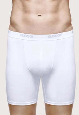 OFFERTA 6 PEZZI SLOGGI MEN BASIC LONG Boxer Gambaletto Uomo BIANCO- NERO-GRIGIO - Immagine 1 di 4