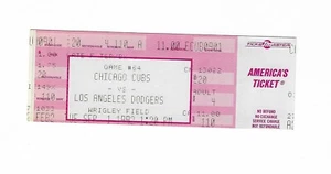 Mike Piazza MLB Debut Unused Baseball Ticket September 1, 1992, Dodgers vs Cubs - Picture 1 of 2
