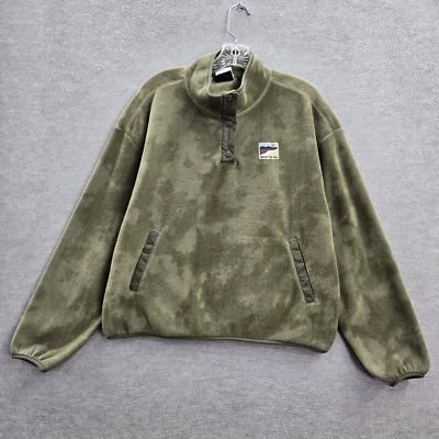 Vans Mujer Sudadera S Verde Tie Dye Pullover Polar Paisaje Parche A Presión Foto 1 de 4