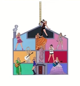 Taylor Swift Lovers House Reputation Weihnachtsschmuck 2D Konzert Stil - Bild 1 von 2