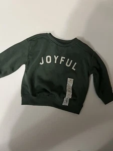 Little Co. Sudadera Gráfica Verde Alegre Talla 6m Nueva - Imagen 1 de 2