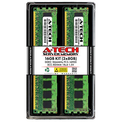 16GB 2x 8GB PC3-14900R RDIMM Supermicro 6027R-E1R12L 6037R-E1R16L Memory RAM - Image 1 of 3