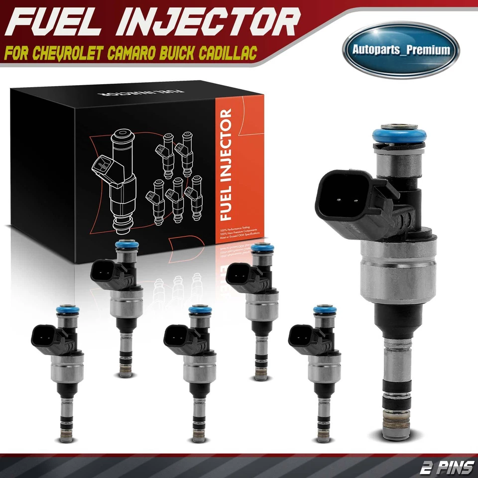6x Inyector de combustible para Chevrolet Equinox GMC Terrain Buick Enclave Cadillac SRX Foto 1 de 4