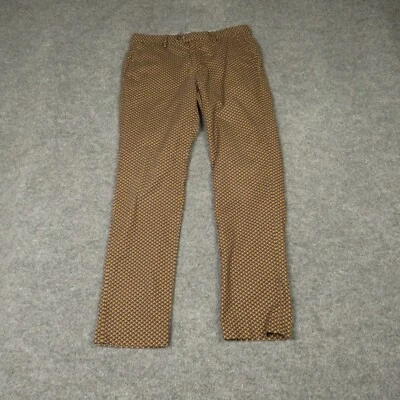 Pantalones Bonobos Para Hombres 32 Marrón Púrpura Preppy Bolsillos de Moda Pierna Recta Calce Ajustado Foto 1 de 4