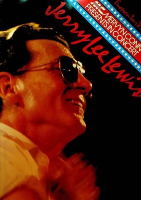 Jerry Lee Lewis European Tour 1987 Souvenir Program - Image 1 of 2