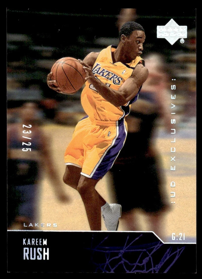 2003-04 Upper Deck UD Exclusives Rainbow Kareem Rush 23/25 Lakers #121 Foto 1 de 2