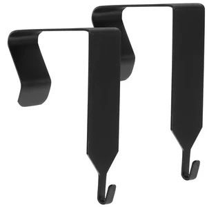 2 piezas gancho de puerta de metal espejo perchero percha para ropa sobre ganchos - Imagen 1 de 12