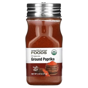 Foods, Organic Paprika, Ground, 2.53 oz (71 g) - Picture 1 of 4