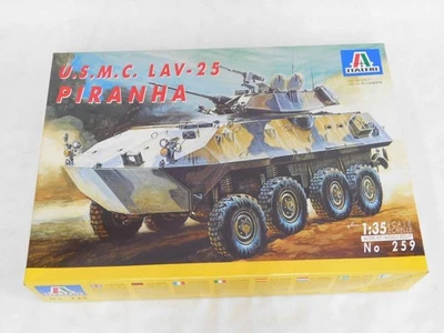 1/35 Italeri USMC LAV-25 PIRANHA Armored Car 8x8 AFV Plastic Model Kit 259 - Image 1 of 2