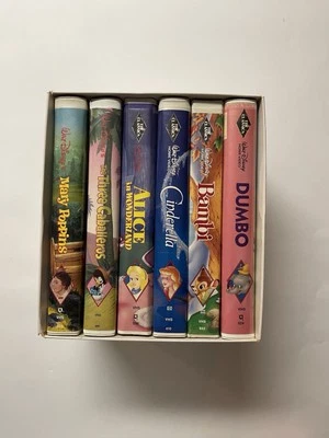 Vintage 1988 Box Set Walt Disney Coca-Cola Bring Home The Classics 6 VHS — 第 1/4 张图片