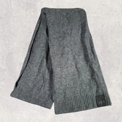 Ralph Lauren RLX 100 % Lana de Cordero Invierno Bufanda Unisex Gris Talla Única Foto 1 de 4