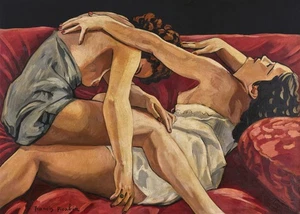 FRANCIS PICABIA Art Poster or Rolled Canvas Print "Deux Amies" - Picture 1 of 1