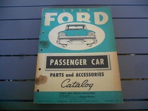 1959 Ford Passenger Car Parts & Accessories Catalog Original OEM Fairlane T-Bird - Picture 1 of 17