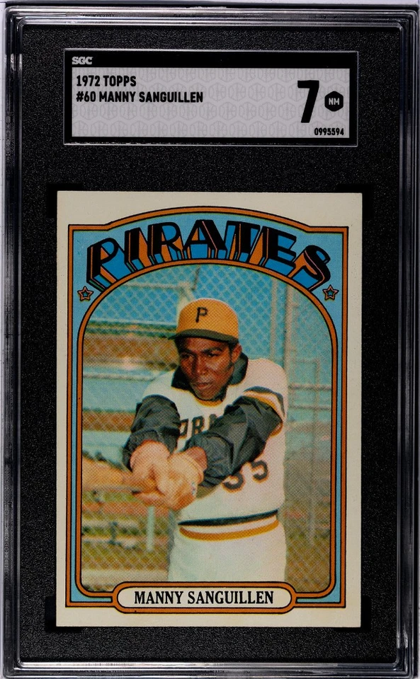 1972 Topps - Manny Sanguillen SGC 7 Pittsburgh Pirates  - Image 1 of 2