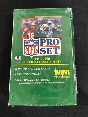 1990 Pro Set Series 1 Football Wax Box Factory Sealed 36 Packs - Image 1 of 4
