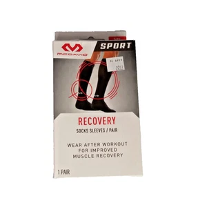 Calze MCDAVID Sport Recupero Maniche Strette Un Paio Taglia S/M NUOVE NERE - Foto 1 di 3