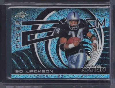 2025 Leaf Football Nation Sonic Zoom Sparkle Platinum Bo Jackson 1/1 — 第 1/2 张图片