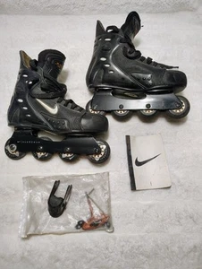 Vintage Nike Air Zoom Roller Blades Aluminum 1996 US 11 Rare Made In Canada - Picture 1 of 14
