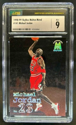 Skybox X 1998-99 metal fundido Michael Jordan #141 Bulls CSG 9 Foto 1 de 2