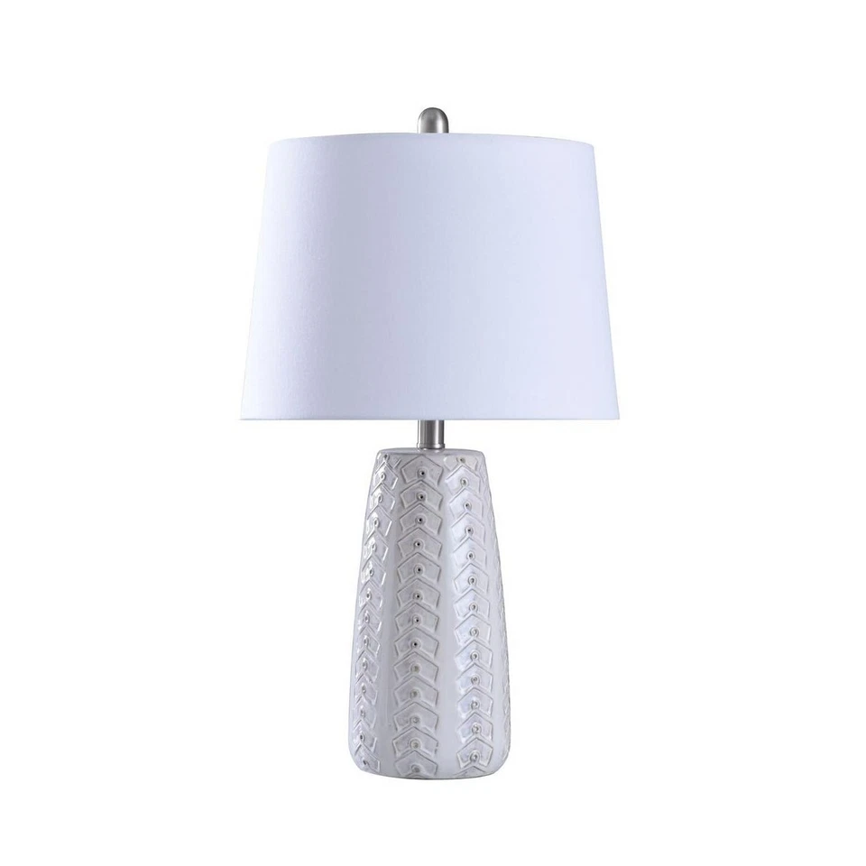 StyleCraft Home Collection L27777DS OPEN BOX Signature Table Lamp Off White - Image 1 of 1