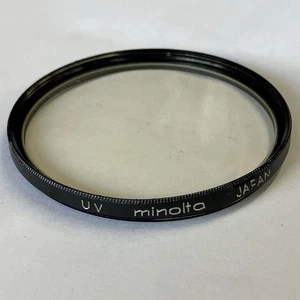 Filtro de lente MINOLTA UV JAPAN F55NA 55mm de colección COMO NUEVO - Imagen 1 de 4
