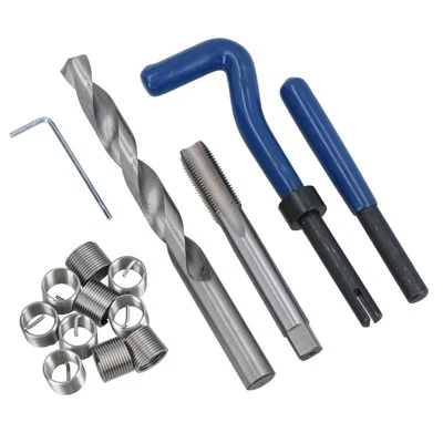 Kit de reparación de roscas métricas M12 x 1,25 mm juego de helicoil para roscas dañadas 15 piezas - Imagen 1 de 4