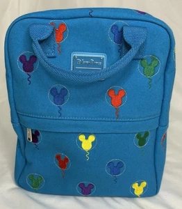 Loungefly Disney Parks Mickey Mouse Ohren Luftballons Blau Canvas Mini Rucksack - Bild 1 von 23
