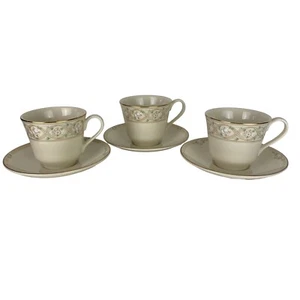 Royal Doulton New Romance Collection Set Of 3 Cups And Saucers Gabrielle 1998 - Picture 1 of 8