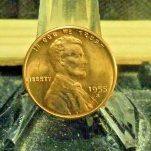 Centavo de trigo Lincoln de la década de 1955 sin circular (73119) 1... - Imagen 1 de 2