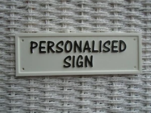Personalised Sign Custom Signs Door Name House Plaque Gift Plaques Decor Gate Uk - Picture 1 of 4