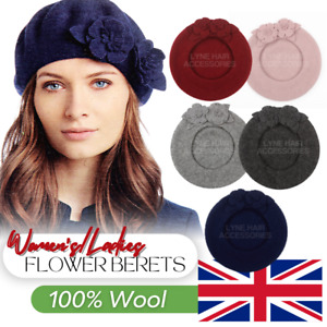 100% Wool Beret Autumn Ladies Fashion Women French Warm Cute Winter Spring Hat