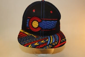 Zephyr Colorado Denver Flag Cap Hat Snapback Black Red Blue Adjustable Pride - Picture 1 of 11