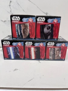 5 Mini Star Wars Puzzles 100 Piece ea. 10.3x9.1 New in Box (4 sealed & 1 open) - Picture 1 of 6