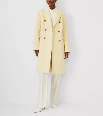 Ann Taylor Women`s $258 Petite Wool Blend Chesterfield Coat size SP - Image 1 of 4