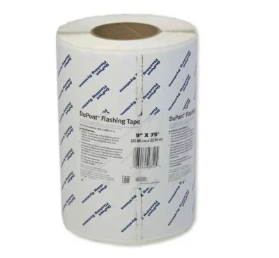 DuPont Tyvek Flashing Tape - 9" x 75'  ( 1 Roll ) FREE SHIPPING - Image 1 of 3