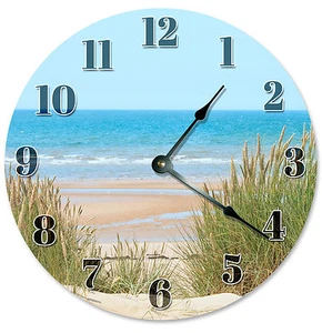 Unique Large Wall Clock Living Room Clock BEACH DUNES CLOCK BEACH DECOR 2130 - Picture 1 of 3