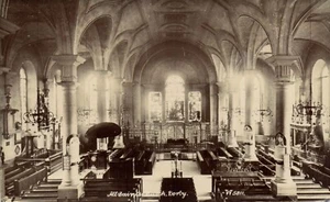 PC IGLESIA DE TODOS LOS SANTOS DERBY DERBYSHIRE INGLATERRA FOTO REAL VINTAGE PC (u7148) - Imagen 1 de 2