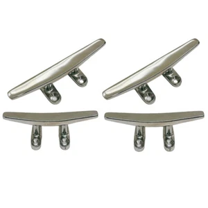 4" Dock Cleat Trimline Cleat Flat Top 316 Stainless Steel for Boat Marine,4 Pcs - Picture 1 of 7
