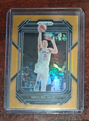 2023 Panini Prizm WNBA • Orange #/99 Nikolina Milic No. 28 • Minnesota Lynx - Image 1 of 2