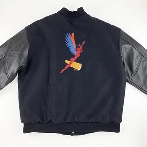 Carlos Santana Abraxas Letterman Jacket Mens XL Lady Bongo Wings - Picture 1 of 9