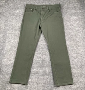 Mott & Bow Jeans Mens 35x30 Slim Fit Mercer Moss Green Designer Stretch - Picture 1 of 9