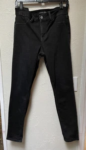 Level 99 Anthropologie Women's SZ 30 Washed Black Crop Skinny Trouser Jeans 28L - Picture 1 of 9