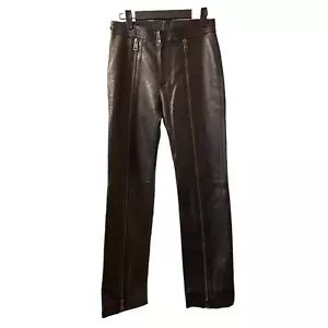 TOM FORD FOR GUCCI VINTAGE LEATHER PANTS WOMENS SIZE US 2 - Picture 1 of 9