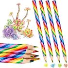 2Pack 8PCS Stationery Rainbow Core Pencil Coloring Pencils  Student Gifts