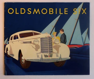 1937 Oldsmobile SIx Sales Catalog. Vintage Original - Foto 1 di 17